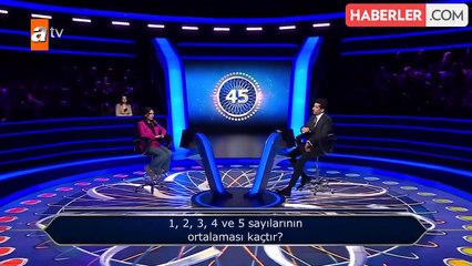 Yarışmacı, Milyoner'de matematik sorusunu 2 jokerle bilemeyince yarışmadan çekildi
