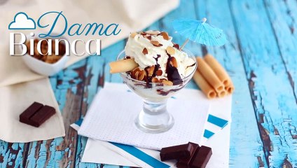 Coppa gelato dama bianca