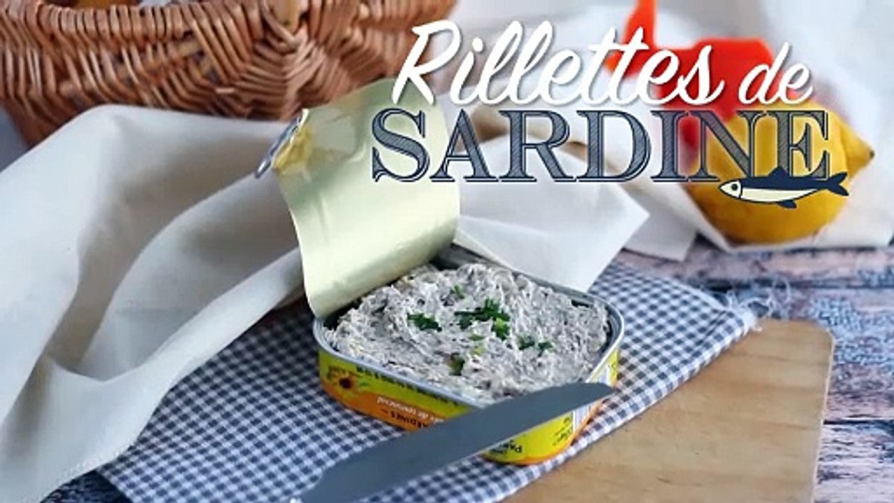 Schnelle und einfache sardinen-rillettes