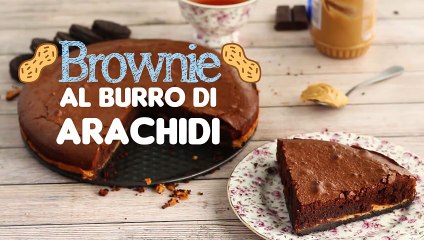 Brownie al burro di arachidi e biscotti oreo