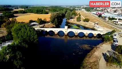 Edirne'de yağışlarla birlikte nehir debileri arttı