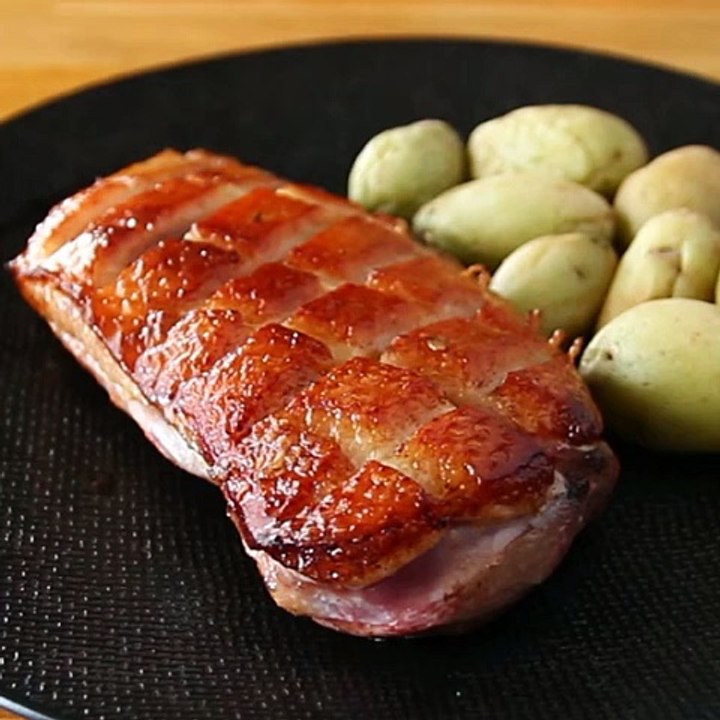 Entenbrust mit trüffelbruchsauce
