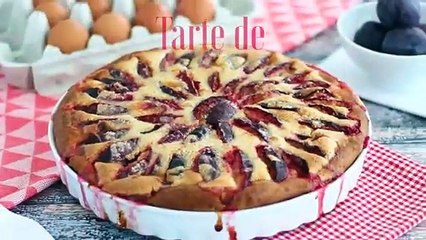 Tarte/torta brioche de ameixas