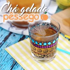 Chá gelado de pêssego
