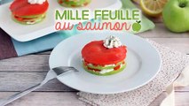 Mille feuille de saumon à la pomme verte