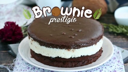 Bolo prestígio (brownie prestígio)