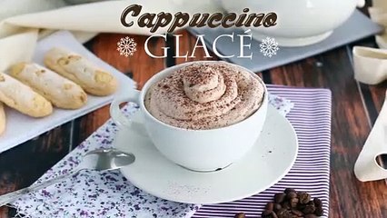 Cappuccino glacé, un dessert délicieux au café
