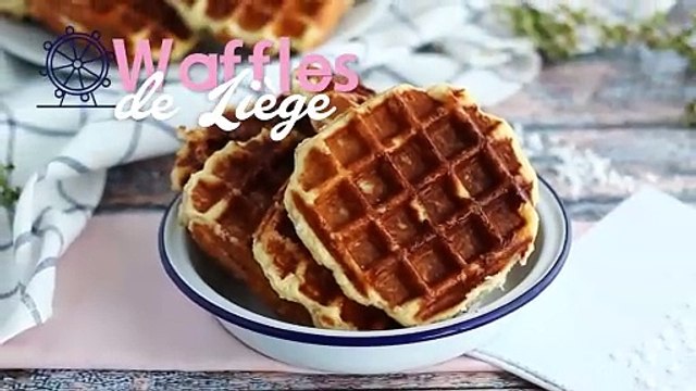 Waffles de liège, receita com vídeo