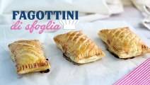 Fagottini di sfoglia con prosciutto e formaggio