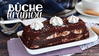 Bûche tiramisu (expliquée pas à pas)