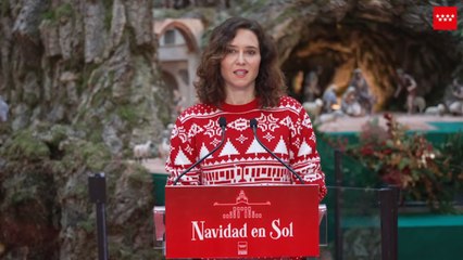 El mensaje de Ayuso para Navidad: "Cuanto más odio, más amor"