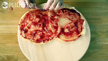 Bûche de crêpes framboise chocolat blanc