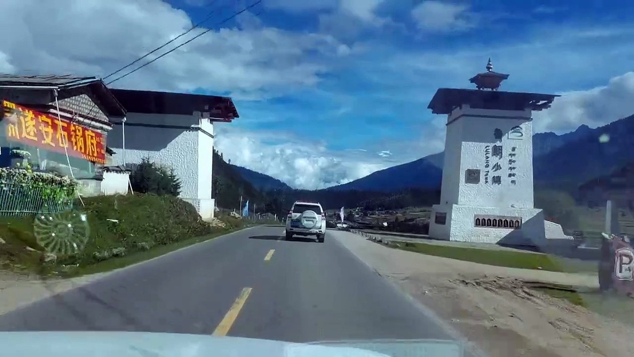 Scenery of Lulang Town, Linzhi, Tibet, China