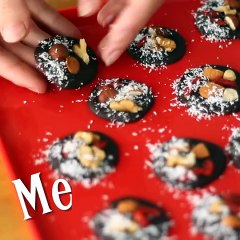 Mendiant al cioccolato fondente - ricetta senza glutine