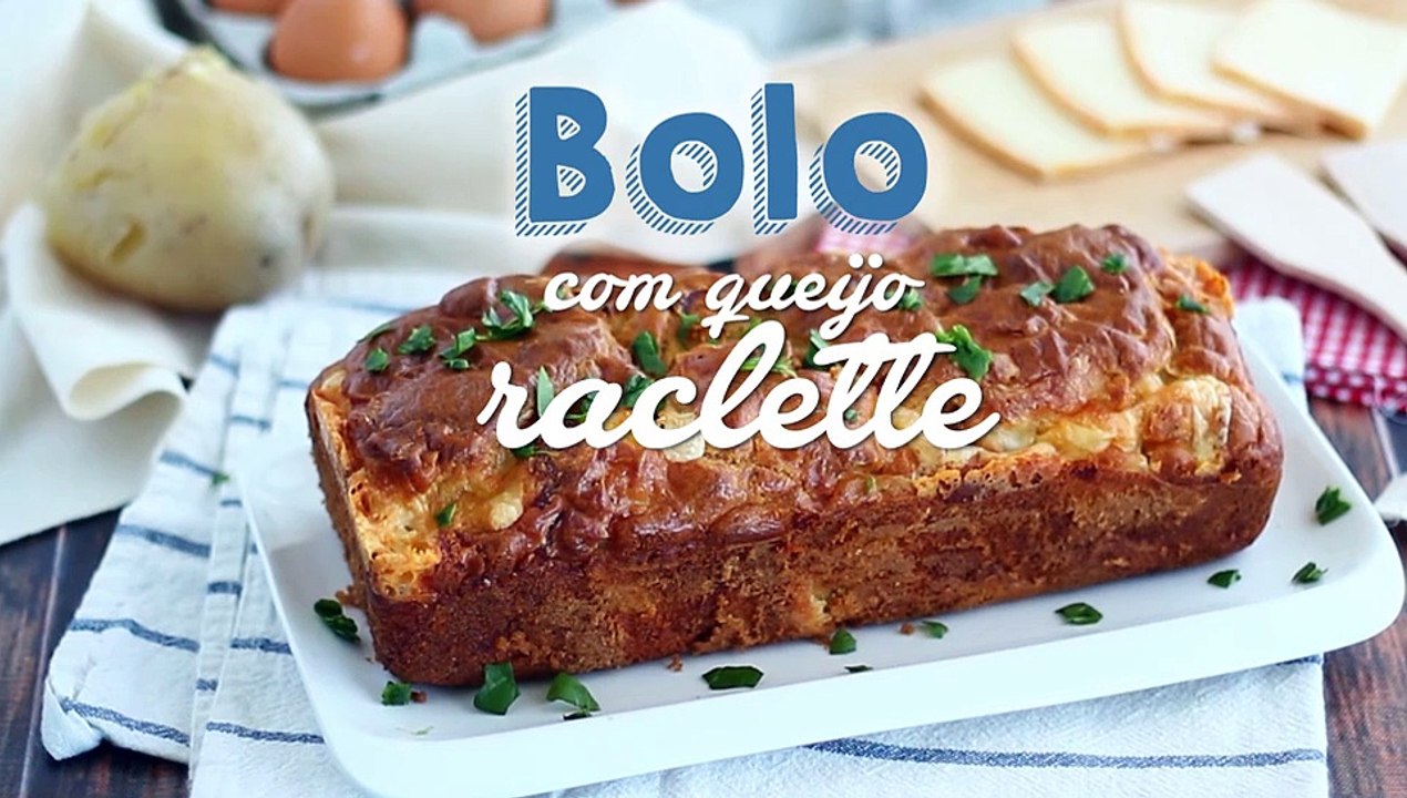 Bolo salgado, bolo com queijo raclette