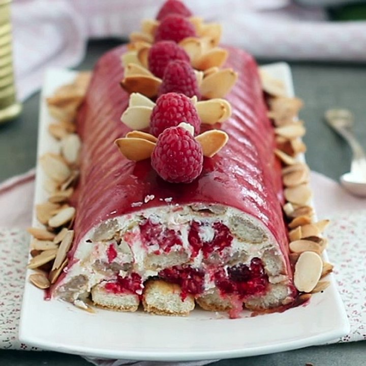 Tiramisu mit himbeeren