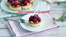 Vol au vent con crema al mascarpone e lamponi