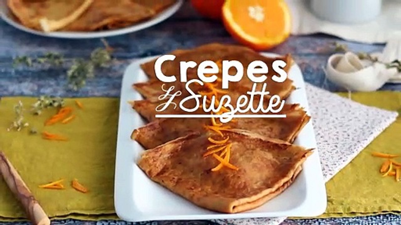 Crepes suzette (crepe de laranja, receita francesa)