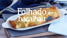 Folhado de bacalhau fresco