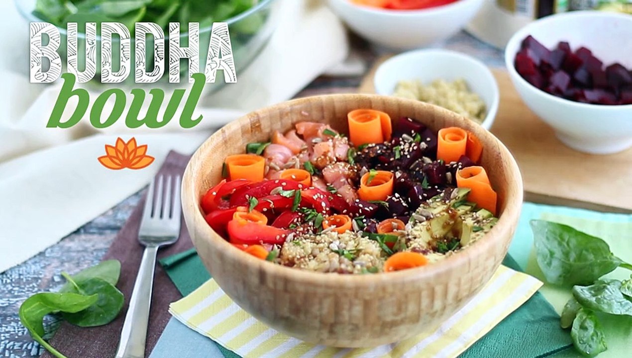 Buddha bowl mit lachs
