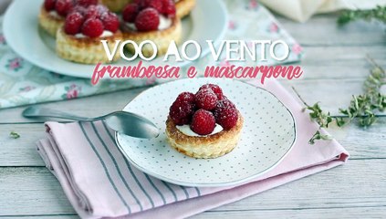 Folhado de framboesa e mascarpone