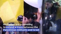 Palestinians celebrate arrival of released prisoners in West Bank