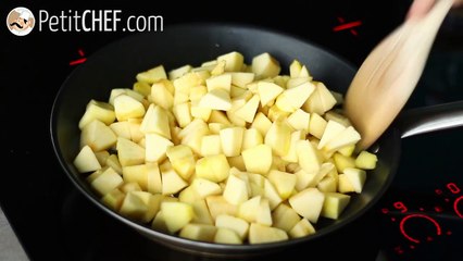 Chamuças de crepes (recheadas de maçã)