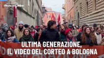 Ultima Generazione, il video del corteo a Bologna