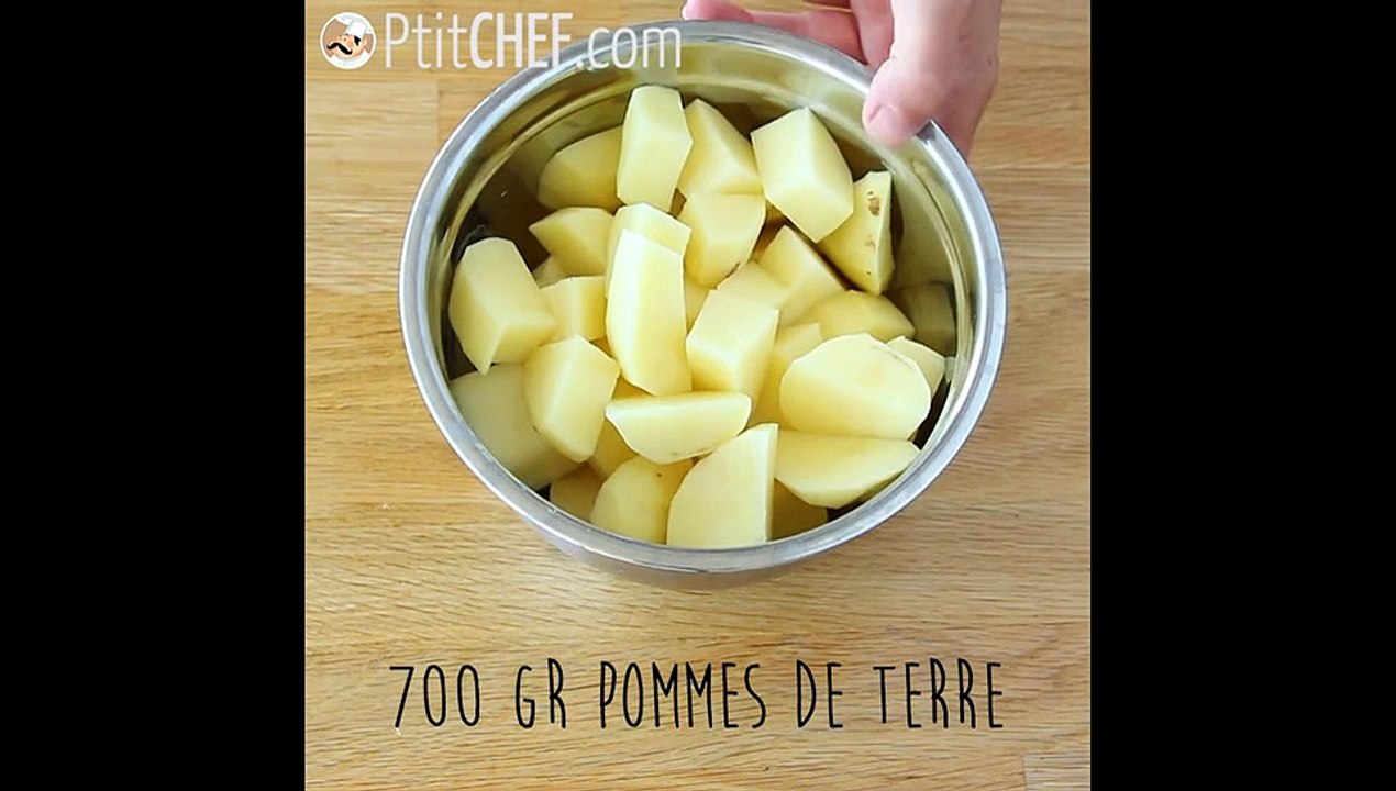 Einfaches hausgemachtes kartoffelpüree