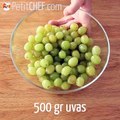 Uvas com prosecco (embriagado de uva)