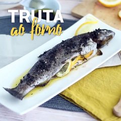 Truta ao forno (com tomilho e azeite)