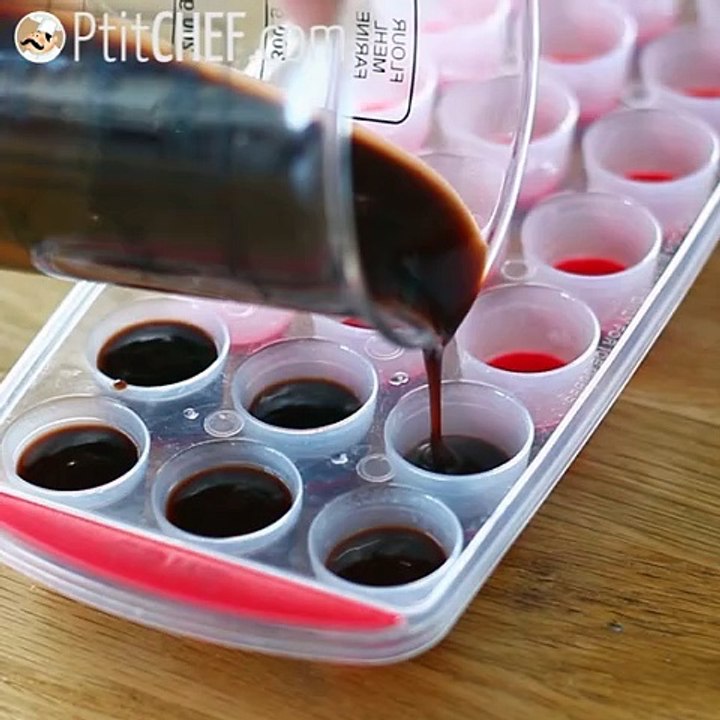 Moelleux bi-goût chocolat/vanille et cœur chocolat