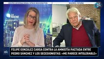 Felipe González carga contra la amnistía pactada entre Pedro Sánchez y los secesionistas: «Me parece intolerable»