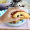 Croissant de chocolate (pão de chocolate)