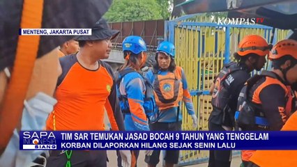 Video herunterladen: Tangis Ayah Korban saat Tim SAR Temukan Jasad Bocah 9 Tahun yang Tenggelam di Sungai Ciliwung