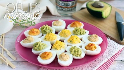 Oeufs mimosa, déclinés en 4 versions