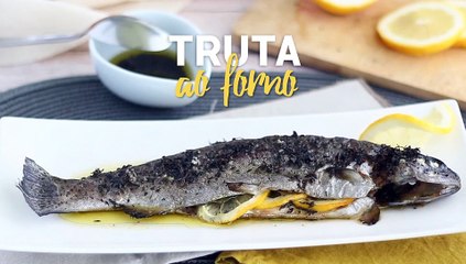 Truta ao forno (com tomilho e azeite)