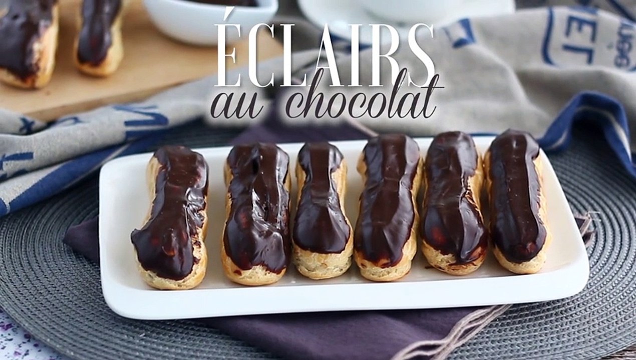 Éclairs au chocolat (expliqués pas à pas)