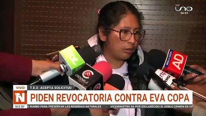 Aceptan solicitud de revocatorio para Eva Copa