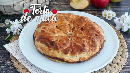 Torta de maçã e canela