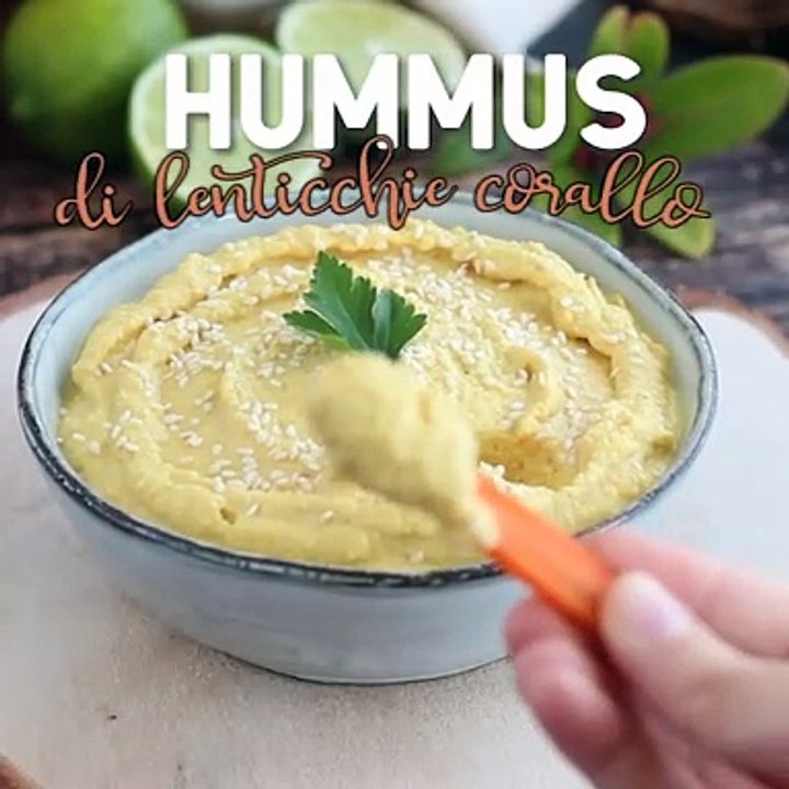 Hummus di lenticchie corallo