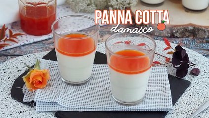Panna cotta de baunilha com coulis de damasco
