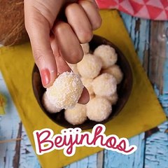 Beijinho tradicional, a receita fácil de docinho de coco para dias de festas