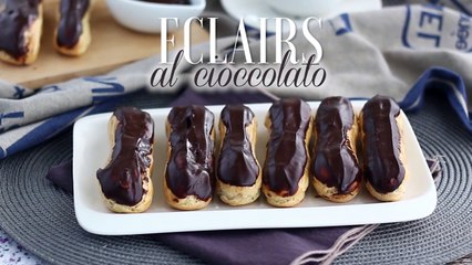 Eclairs al cioccolato, ricetta spiegata passo a passo
