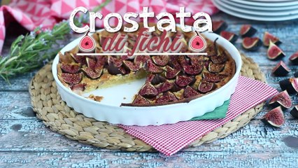 Crostata di fichi con crema alle mandorle