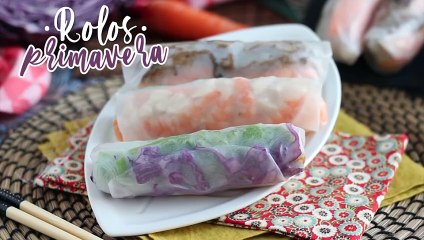 Rolinho primavera - recheio de frango e camarão