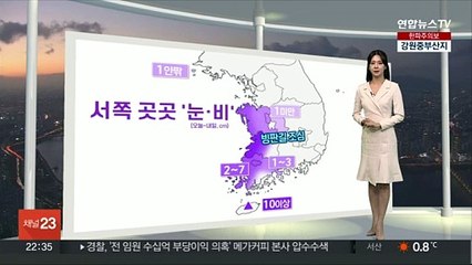 [생활날씨] 내일도 강추위, 서해안 대설…동해안 '건조주의보'