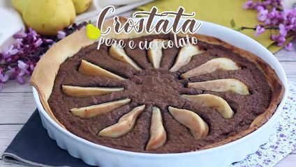 Crostata pere e cioccolato - ricetta facile