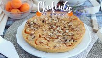 Clafoutis de damasco e amêndoas tostadas