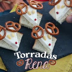 Torradas de rena (tostas de natal)